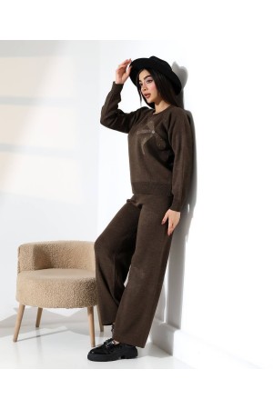 228638 KAHVE PANTOLON TAKIM