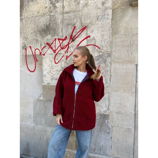 228697 Burgundy JACKET