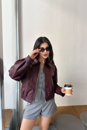 228702 Burgundy JACKET