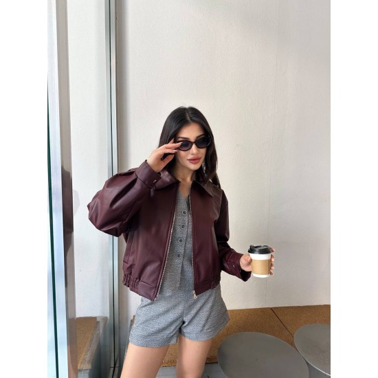 228702 Burgundy JACKET