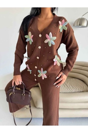 228780 KAHVE PANTOLON TAKIM