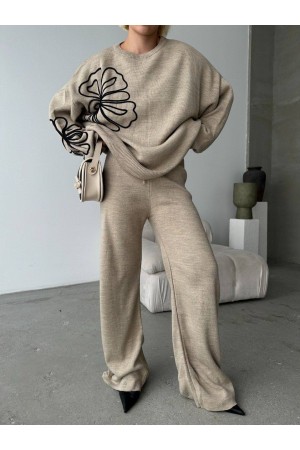 228825 BEJ PANTOLON TAKIM