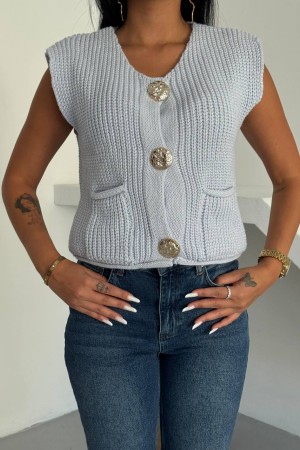 228830 BEBE MAVİ YELEK