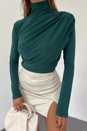 228914 ZÜMRÜT YEŞİL BLUZ