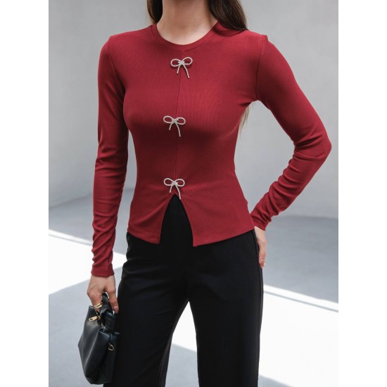 228935 Burgundy BLOUSE