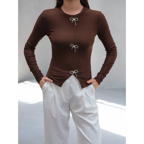 228936 COFFEE BLOUSE