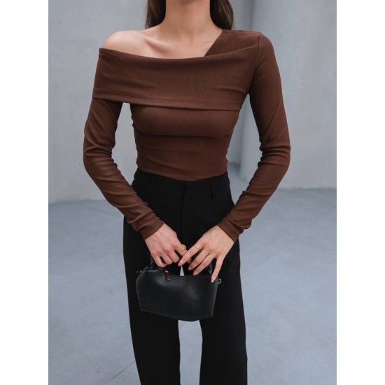 228960 COFFEE BLOUSE