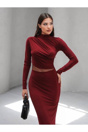 229016 BORDO ELBİSE