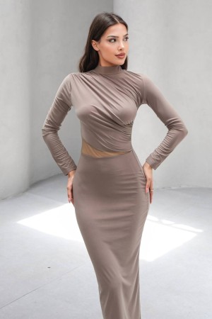 229017 BEIGE DRESS