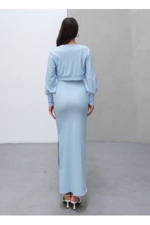 229026 BEBE MAVİ ELBİSE