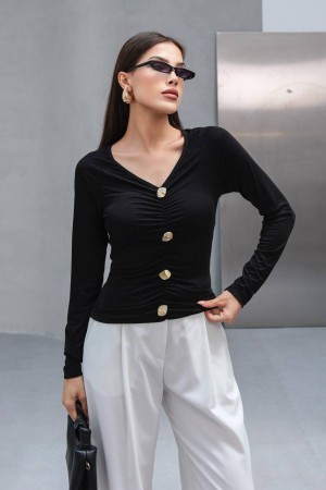 229039 BLACK BLOUSE