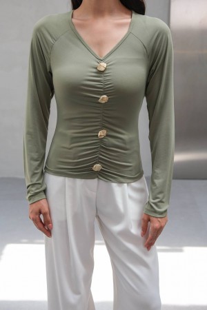 229041 "Water Green" BLOUSE