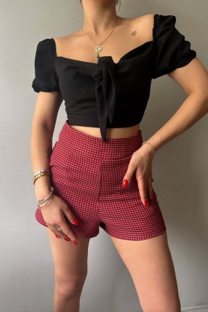 229078 Burgundy SHORTS