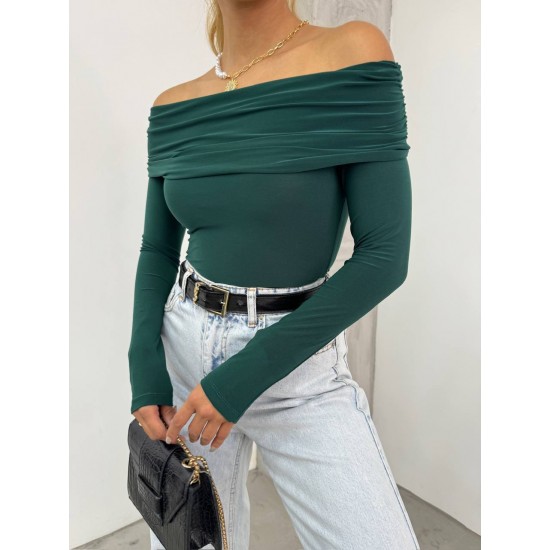229115 "Emerald green" BLOUSE