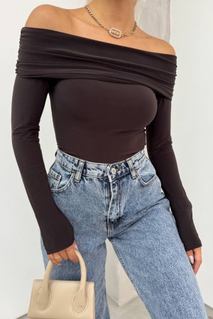 229116 COFFEE BLOUSE