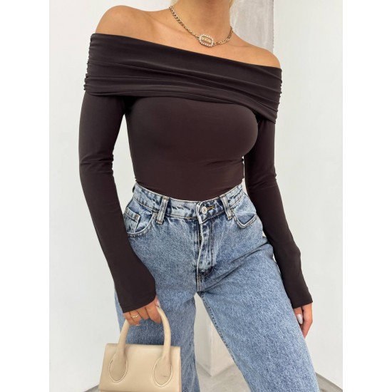 229116 COFFEE BLOUSE