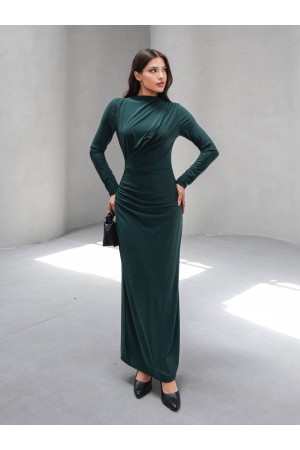 229127 ZÜMRÜT YEŞİL ELBİSE