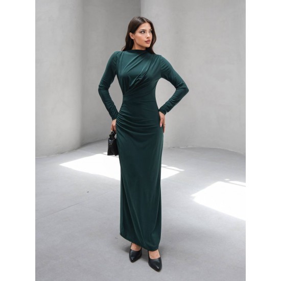 229127 ZÜMRÜT YEŞİL ELBİSE