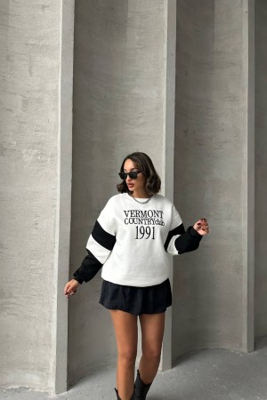 229185 BEYAZ SWEAT