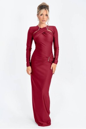 229297 Burgundy "Evening dress"