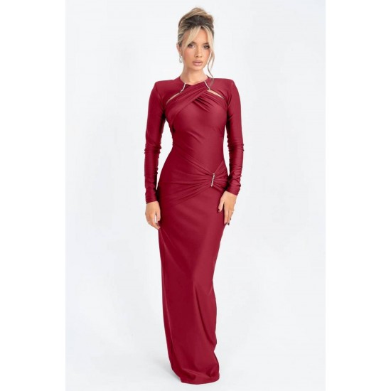 229297 Burgundy "Evening dress"