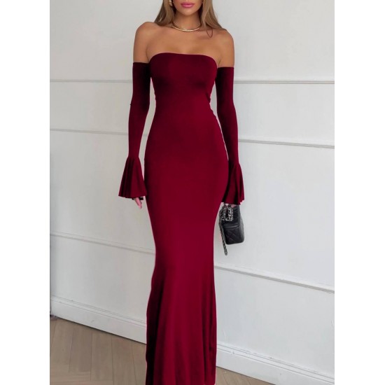 229301 Burgundy "Evening dress"