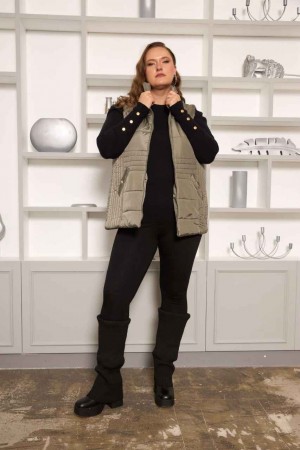 229508 KHAKI WAISTCOAT