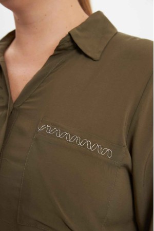 229524 HAKİ GÖMLEK