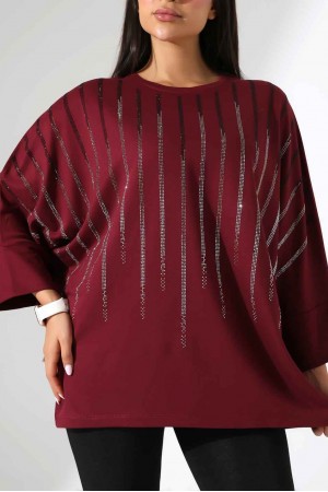 229564 Burgundy BLOUSE