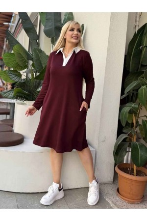 229615 BORDO ELBİSE