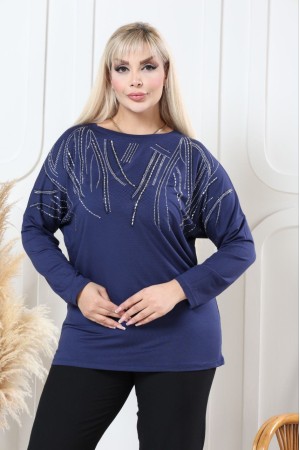 229628 "NAVY BLUE" BLOUSE