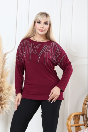 229631 Burgundy BLOUSE