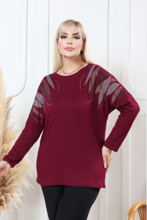 229634 Burgundy BLOUSE