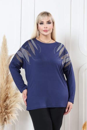 229635 "NAVY BLUE" BLOUSE