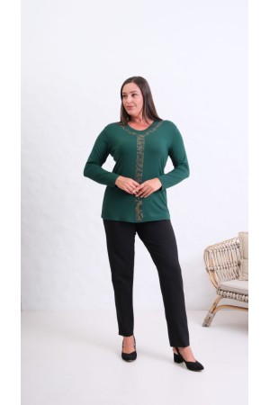 229642 "Emerald green" BLOUSE
