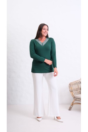 229650 "Emerald green" BLOUSE