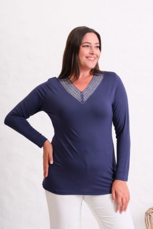 229651 BLUE BLOUSE