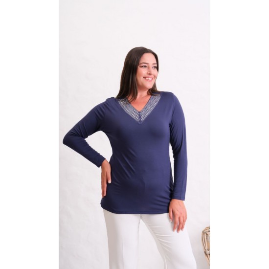 229651 BLUE BLOUSE