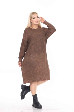 229734 KAHVE ELBİSE