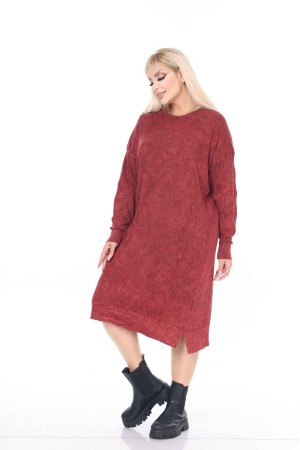 229737 BORDO ELBİSE