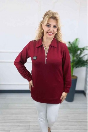 229829 Burgundy BLOUSE