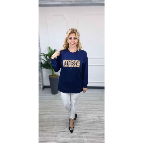 229834 "NAVY BLUE" BLOUSE