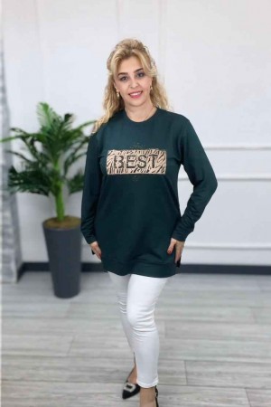 229836 "Emerald green" BLOUSE