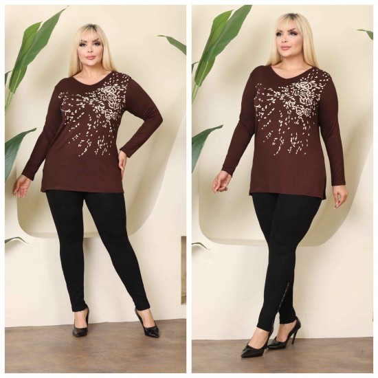 229882 COFFEE BLOUSE