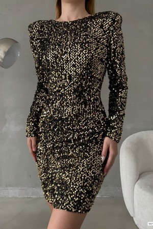 230029 Gold "Evening dress"