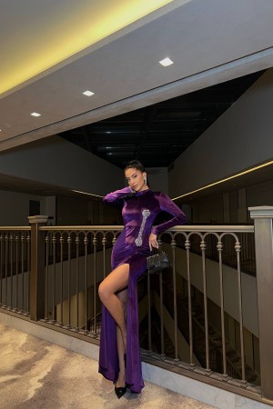 230031 PURPLE "Evening dress"