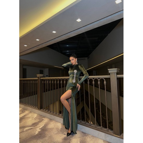 230033 GREEN "Evening dress"