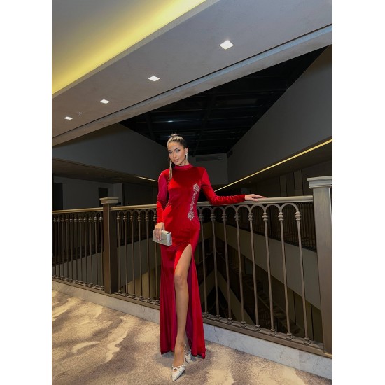 230034 RED "Evening dress"