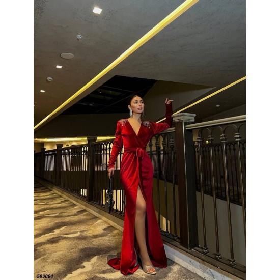 230047 RED "Evening dress"