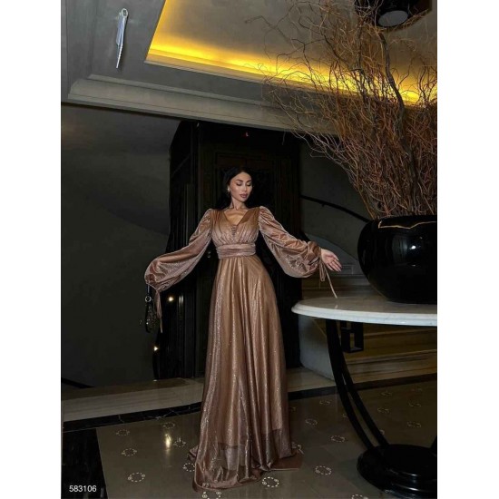 230074 Gold "Evening dress"